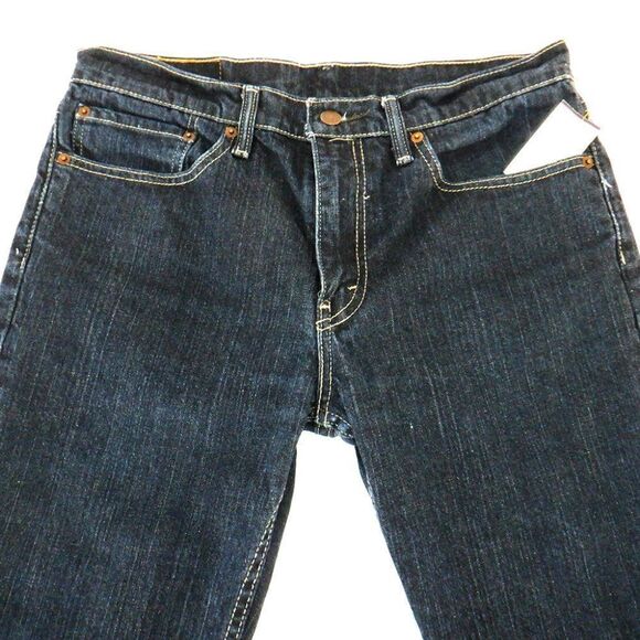 Levis 511 dark blue wash slim leg jeans sz 34 - Picture 3 of 4